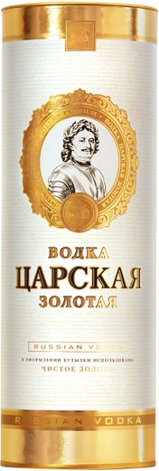 Vodka Carskaja Gold v Tube 1l